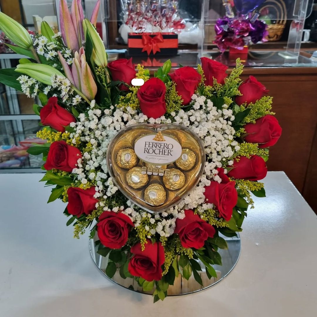 Chocolate Ferrero Corazón 8 Unidades