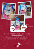 Rosa Preservada Celeste