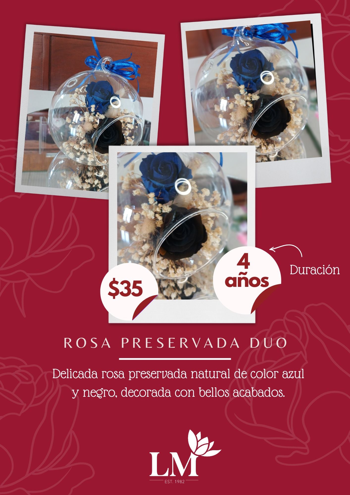 Rosa Preservada Duo